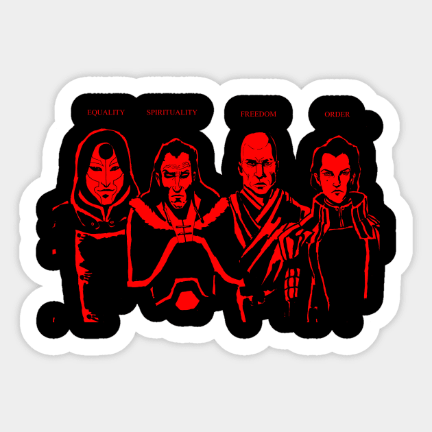 Korra Villains Sticker by Spearhafoc